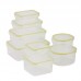 Honey Can Do Snap Tab 142 Oz. 8 Container Food Storage Set HCD2292